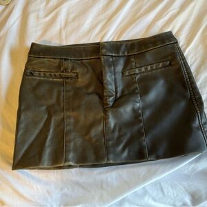 Zara leather skirt